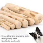 Natural Coffee Wood Dog Chew Toys Long Lasting Chewable Stick Dogs Supplies Stress Relief Chew Stick Pet Molar Toy for Puppy - Image 2