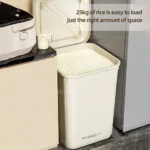 10KG Rice Container Rice Storage Box Sealed Cereal Dispenser with Buckle Insect Proof Grain Pet Food Container Kitchen Organizer - Image 5