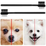 Double-Sided Head Pet Eye Comb Brush Pet Tear Stain Remover Comb Cleaning Grooming Brush For Small Cat Dog Pets Accessories - Image 2