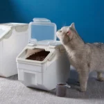 Pet Food Storage Bucket Airtight Container Sealing Barrel Case for Dog Food Dry Goods Rice Premium PP Plastic Safe Healthy