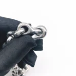 HQ SD01 Strong Solid Stainless Steel 304 Keel P Chain Dog Leash Collar for Small Middle Giant Pets Training 45-75CM Length - Image 2