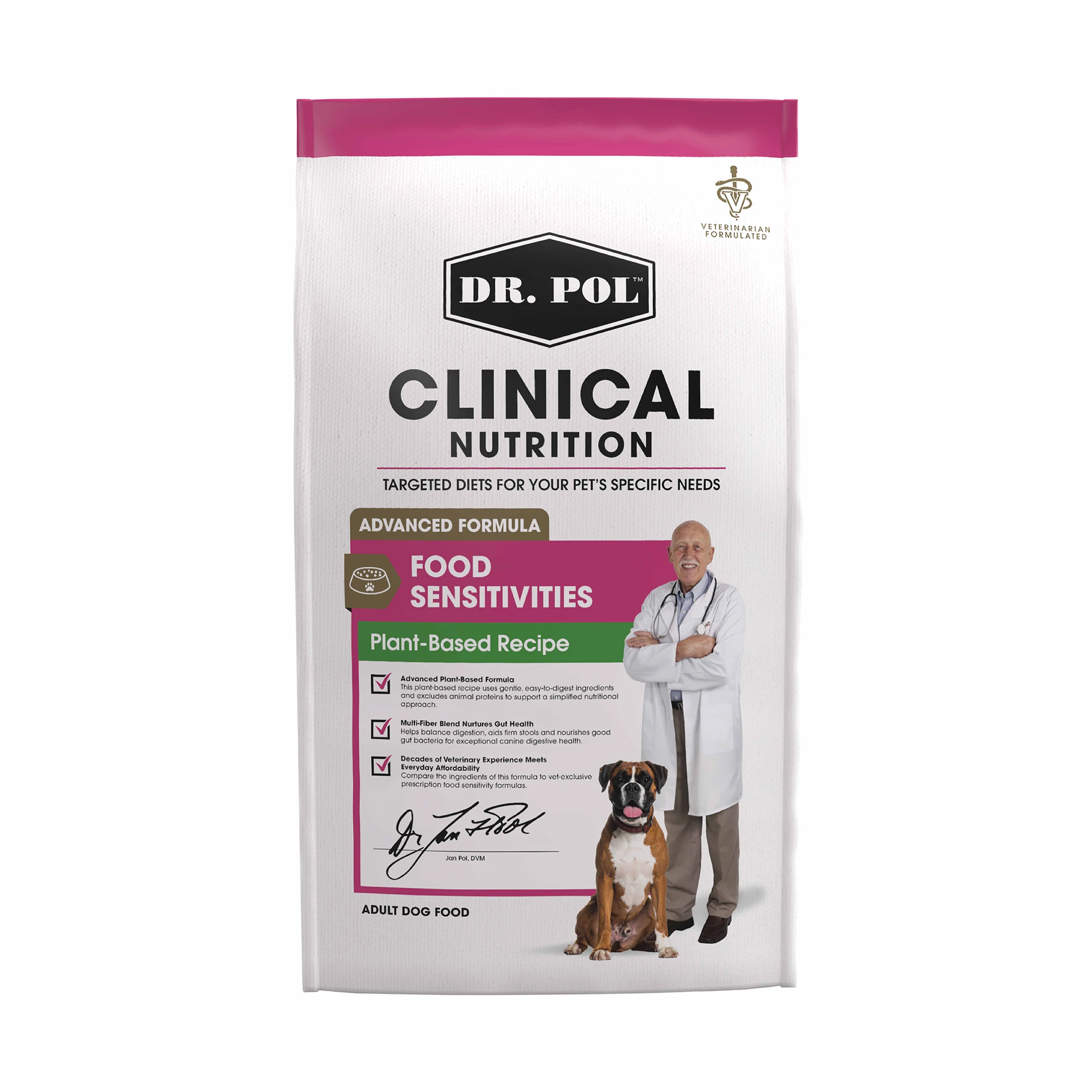 kf-S1f7ba093d51b4d5497d773c813fb5b73C Clinical Food Sensitivities Advanced Plant-Based Hypoallergenic Adult Dog Food 24 lb - Image 1