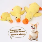 Dog toy plush companion sleeping duck bite resistant teeth to relieve boredom of little yellow duck pet interactive pet supplies - Image 3