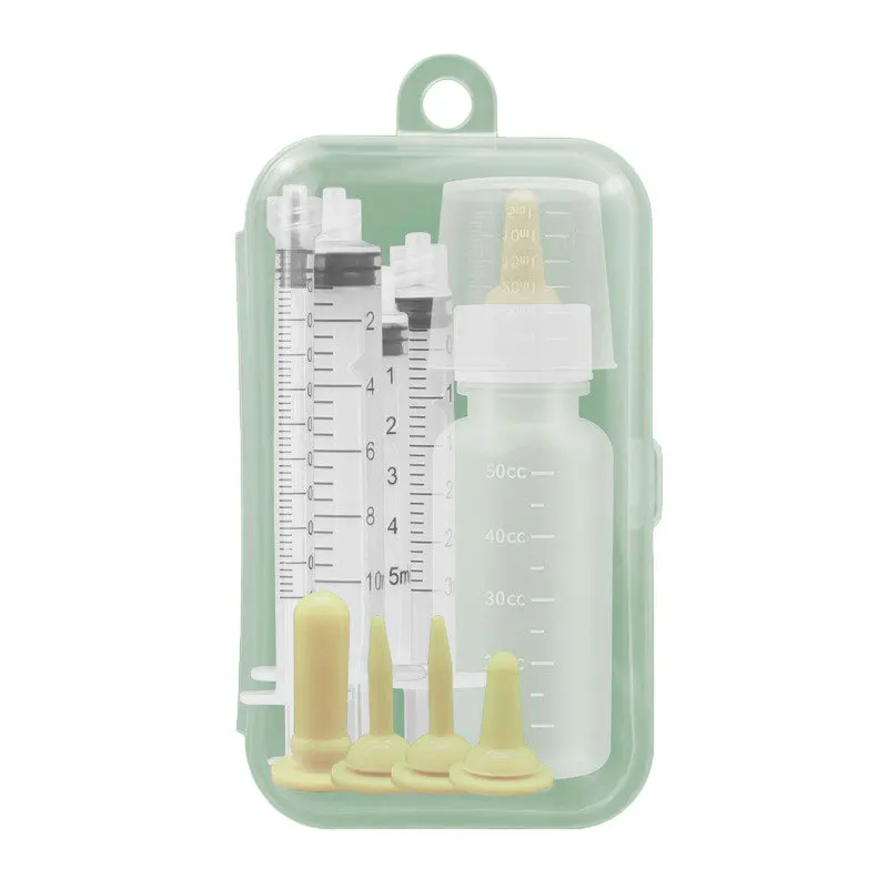 kf-S20b3966fde31443faf2e4600c42a7e80a Pet Feeding Device Set Cat Dog Care Bottle Syringe Suit Newborn Kitten Feed Device with Feeding Bottle Puppy Medication Device - Image 1