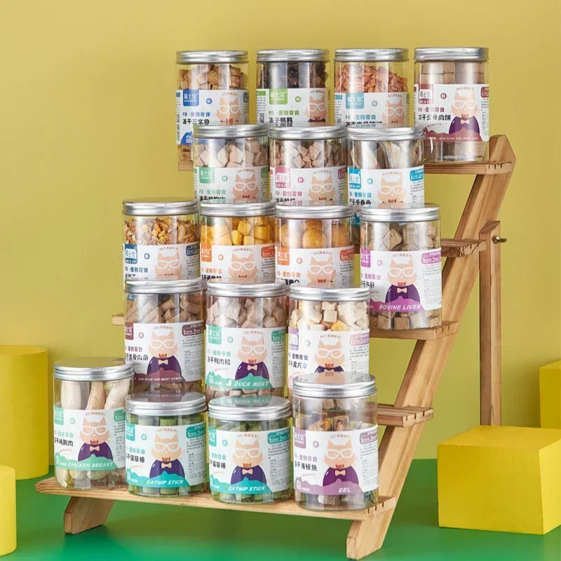 kf-S20d61953174d437ca26ba493dbff41ddk Pet Snacks canned freeze-dried chicken duck beef three texts cod quail eggs yellow eggs cats and dogs freeze-dried - Image 1