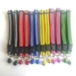 Reflective Cat Collar Adjustable Buckle Neck Ring Necklace Bell Pet Products Safety Nylon Colla collar para gatos - Image 3