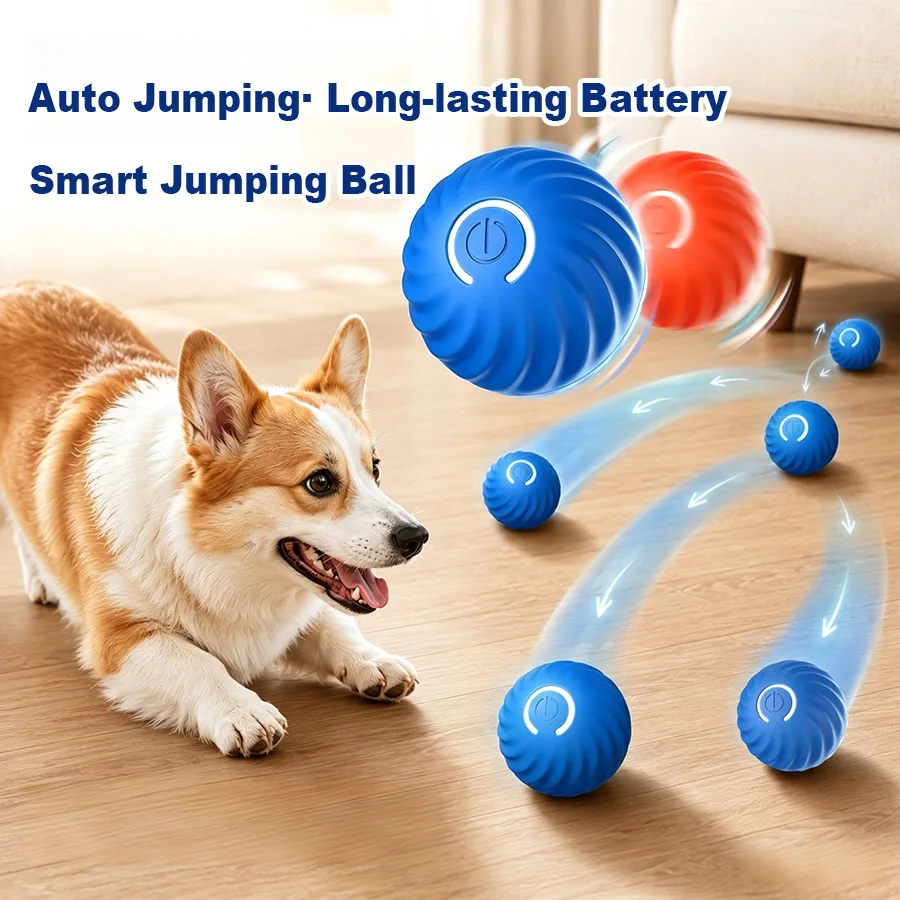 kf-S21b079236f9c4851894ce1f23dcdb4cb9 Smart Dog Toys Ball Electronic Interactive Pet Toy Moving Ball USB Automatic Moving Bouncing for Puppy Birthday gift Cat Product - Image 1
