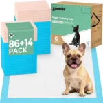 100 Count Puppy Pee Pads with Health Monitoring for Dogs 22' x 22' - 14 Color Changing Pee Pads with pH Indicator + 86 Dog Potty