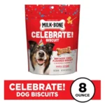 Celebrate Birthday Cake Artificially Flavored Biscuits, Small Dog Treats, 8 oz. Bag - Image 2