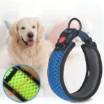 Reflective Dog Collar Pet Collar Pet Traction Rope Suitable Soft Neoprene Padded Breathable Nylon Pet Collar Adjustable