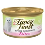 Purina Kitten Tender Turkey Feast Wet Kitten Food Pate - Pack of 24 3 oz. Cans