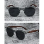 Trendy Retro Wood Grain Sunglasses for Women and Men New Square Frame Sun Glasses UV Protection Cycling Eyewear Outdoor Street - Image 4
