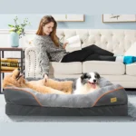 Large Dog Bed Soft Comfortable Anti Allergy Warm Fleece Removable Washable Cover Pet Bed Waterproof - Image 4