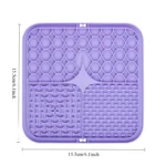 Pet Silicone Lick Mat Dog Slow Feeding Plate Bath Distraction Sucker Mat Pet Training Feeding Supplies - Image 2