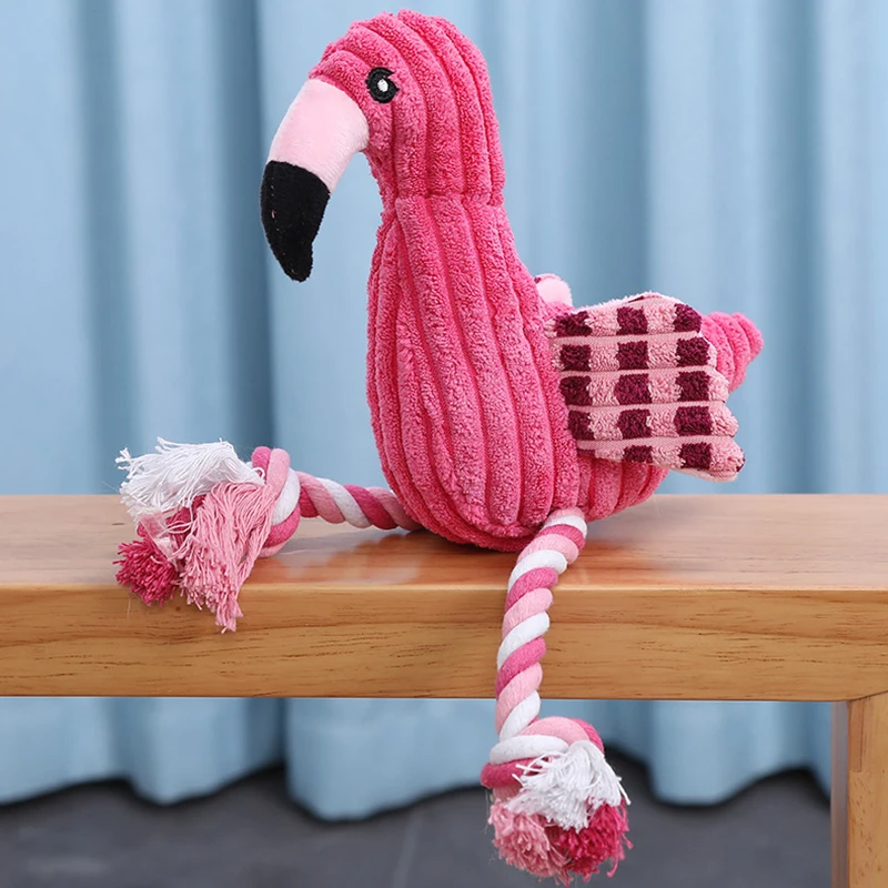 kf-S25ac43d3e78349818920bdafcb1a2c1cQ Animal Shape Squeaky Toys Plush Dog Toy Cute Bite Resistant Corduroy Dog Toys for Small Large Dogs Puppy Pet Dog Accessories - Image 1