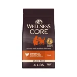 CORE Dry Dog Food, Grain Free, High Protein, Natural, Original Turkey and Chicken Recipe, 4-Pound Bag