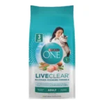 LiveClear Allergen-Reducing Dry Cat Food Formula with Real Chicken as the Number One Ingredient, 3 lb. Bag