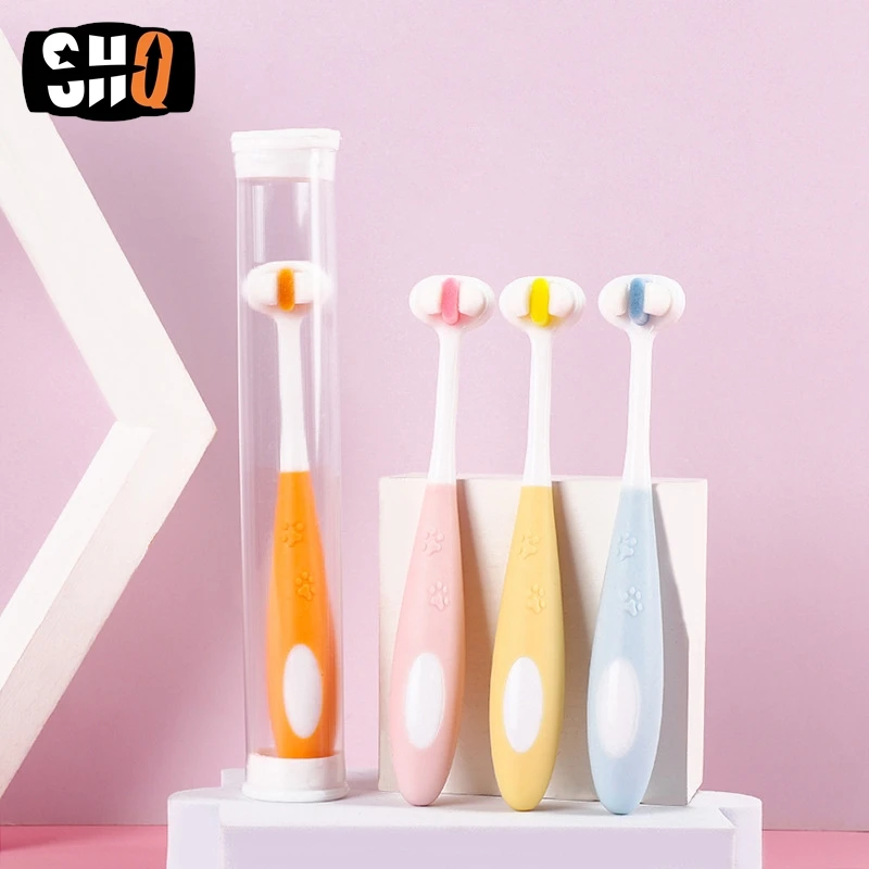 kf-S27b3b626af3c4707820349700c40522ah Elastic Soft 3-Sided Pet Toothbrush Dog Toothbrush Removing Bad Breath Tartar Cleaning Mouth Pet Dental Care Cat Cleaning New - Image 1
