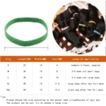 KIYUE 12 Pcs Puppy Whelping Collars Newborn Pet Collars Soft Adjustable ID Bands Puppy ID Collars For Newborn Pet Dog Cat - Image 6