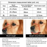 1pc/2pcs Medium And Large Dog Comfortable Breathable Muzzle Guard Anti-Barking Muzzle Basket Pet Mask for Medium to Large Dogs - Image 3