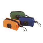 Canvas Dog Poop Bag Holder, Outdoor Pet Waste Bag Dispenser with Carabiner Clip, Animal Waste Collection Pouch - Image 6