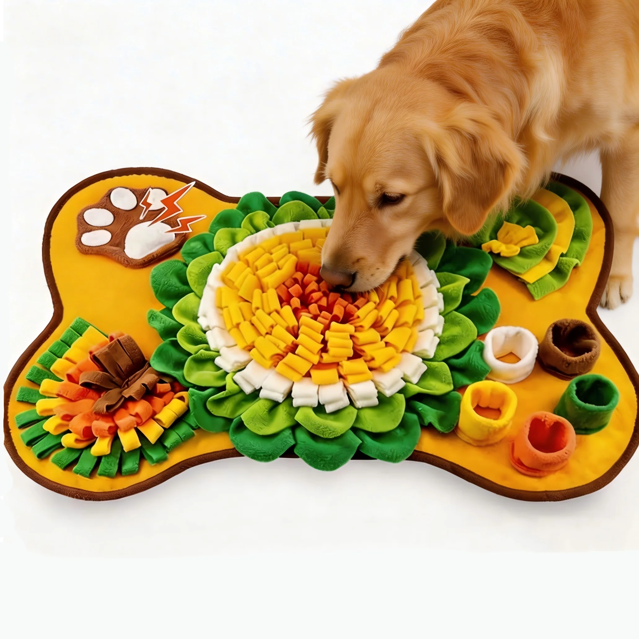 kf-S2a4e298424174c058165f3ae82717d86s Pet Dog Snuffle Mat, Interactive Sniff Mat Feeding Mat for Dogs, Slow Feeder Dog Treat Mat for Stress Relief, Dog Birthday Gift - Image 1