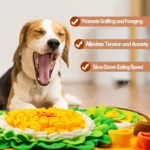 Pet Dog Snuffle Mat, Interactive Sniff Mat Feeding Mat for Dogs, Slow Feeder Dog Treat Mat for Stress Relief, Dog Birthday Gift - Image 3