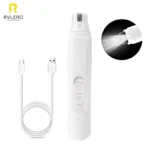 LED Pet Electric Nail Polisher Dog Electric Nail Clipper Silent Safety Cat with Lighting Nail Polisher for Small Large Dogs