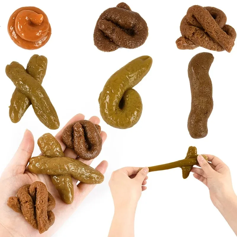 kf-S2b43ed73985440b2b4988374a3d2bb38F Realistic Shit Safe And Soft Plastic Fake Poop Funny Tricky Toys Pranks Gag Joke Games Party Gift Antistress Gadget Squish Toy - Image 1