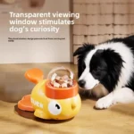 Dog 2-in-1 Interactive Toy Pet Automatic Food Treat Dispenser Cartoon Duck Design Slow Food Pet Snack Feeder for Dog Training - Image 3