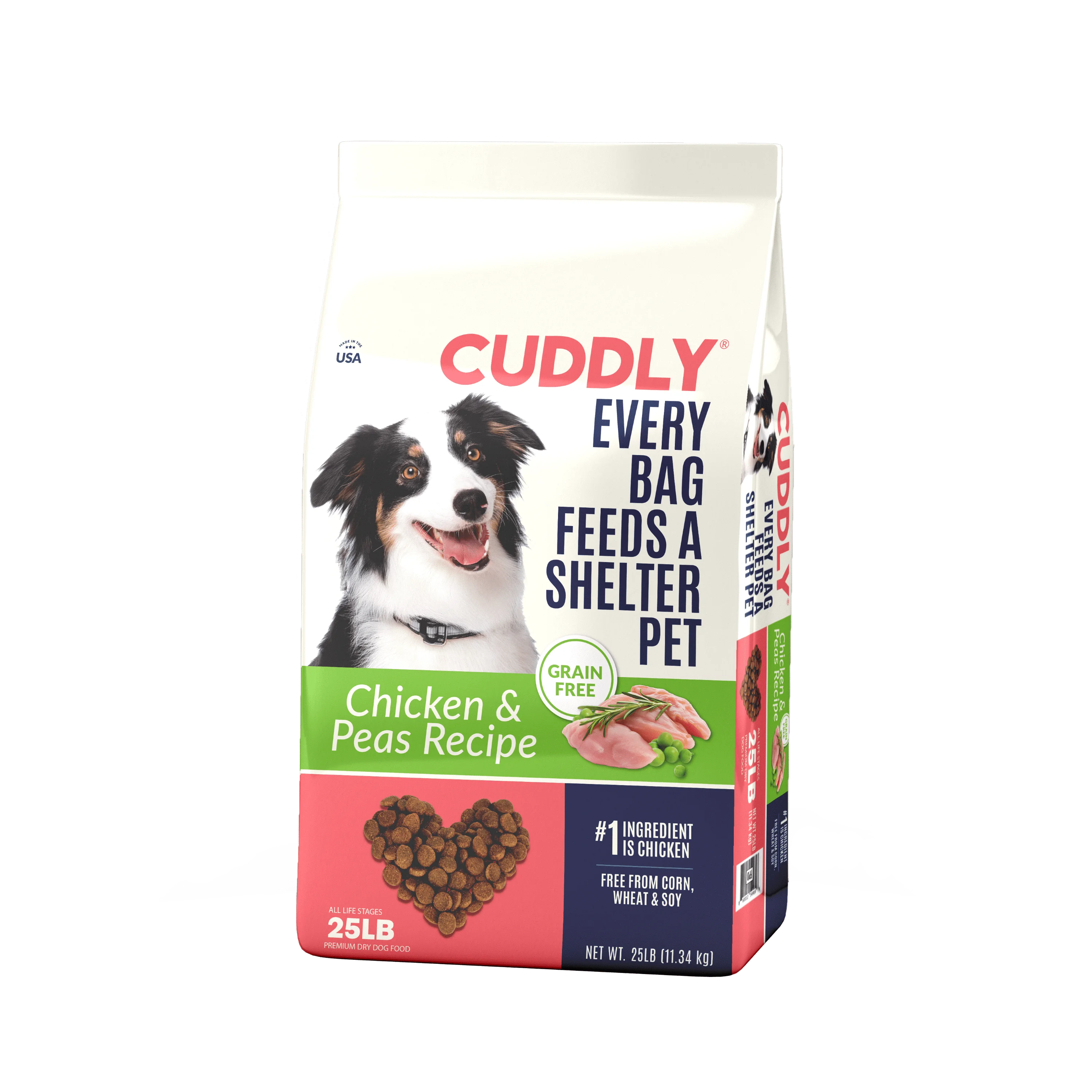 kf-S2c2c51cf327c4f9da358a9ac37afe4cdu Grain Free Dry Dog Food with Chicken and Peas in 25 Pound Bag for Adult Dogs - Image 1