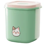 Vacuum Pet Food Storage Container Airtight MoistureProof Dustproof Sealed Bin for Cat Dog Kibble 10L Large Capacity Pet Supplies