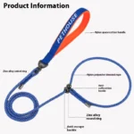 Slip Lead Dog Leash for Puppy Small Dogs Training and Walking Nylon Rope Leash Pet Anti-Choking P-sharped Dog Slip Chains Collar - Image 2