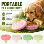 Leakproof Portable Dog Food Container & Water Bowl for Travel Walking Hiking Camping Pet Outdoor Feeders Food Storage Box