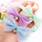 50pcs Small Dog Bowties Neckties Cute Lace Pet Bows For Dogs Pets Bow Tie Collar Dog Grooming Accessories For Small Dogs - Image 4