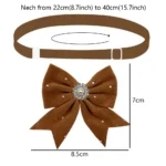 50/100PCS Diamond Bows For Dogs Bowties Plush Pet Grooming Small Dog Cat Bow Ties Neckties Adjustable Dog Weeding Party Supplies - Image 6