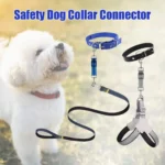 Reflective Dog Safety Collar Clip Leash Attachment with 360° Swivel, Adjustable Length, Vertical Pressure - Image 5