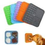 Pet Silicone Lick Mat Dog Slow Feeding Plate Bath Distraction Sucker Mat Pet Training Feeding Supplies