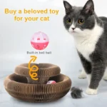 Kitten Curl Toy Foldable Magic Organ Cat Scratching Board Durable Recyclable Cardboard Cat Scratcher Cat Bed Interactive Scratch - Image 3