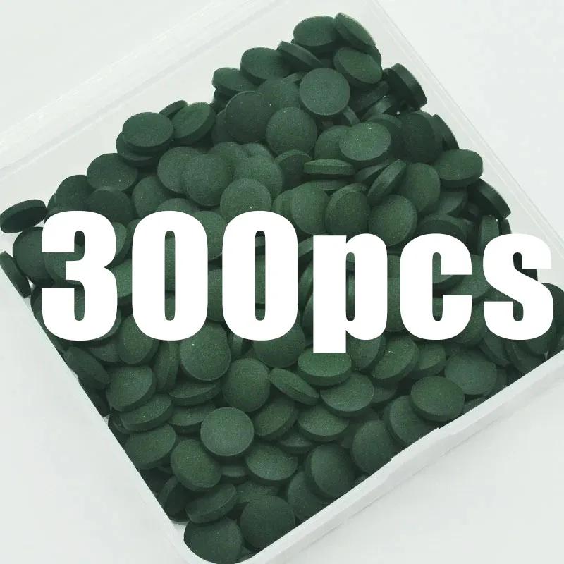 kf-S30f72b49a7bc4814b0e7c512a97e989aW 50-300Pcs High Purity Spirulina Tablets Spiral Seaweed Enrichment Favorite Pets Food Fish Crystal Red Shrimp Fish Food Aquarium - Image 1
