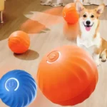 Interactive Dog Toys Rechargeable Pet Interactive Toys Electric Cats Ball Automatic Rolling Fake Tail Ball Dog Cats Toy