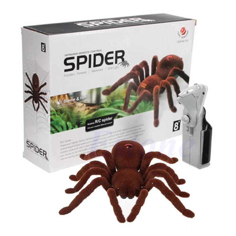 kf-S3206d0a8cc8a47e1a4fa50dca5444063T Brand New High Quality Halloween Remote Control 11 2CH Infrared Realistic RC Spider Toy Prank Gift Novelty & Gag Toys - Image 1