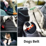 Nylon Dog Leash Adjustable Retractable Car Seat Belts Safety Belt Suit Most Vehicle Small Medium Travel Clip French Bulldog - Image 3