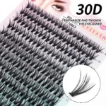 280 PCS Individual Lashes Cluster DIY Lash Clusters 10D 20D 30D 40D D Curl 9-16mm Cluster Lashes DIY Individual Eyelashes Lashes - Image 7