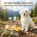350ml/550ml Portable Pet Water Food Bowl All-in-One Feeding Bottle for Dogs/Cats Leak-Proof Lightweight Ideal for Camping Hiking