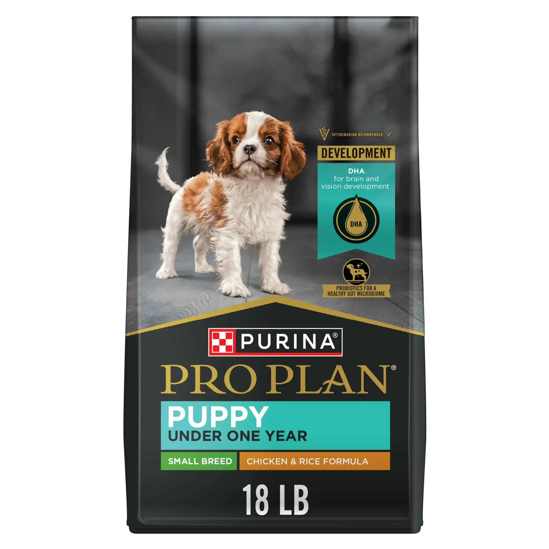 kf-S35d5831e66d541a2b949365a06e43475p Puppy Dry Dog Food for Small Breeds High Protein with Real Chicken and Rice 18 lb Bag - Image 1