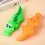 Squeaky Rubber Crocodile Dog Toy – Durable Play Pet Toy for Dogs,Fun Animal Design for Interactive Games(Assorted Colors) - Image 6