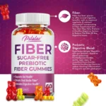 Prebiotic Sugar-Free Fiber Gummies - Supports Digestive Health, Promotes Overall Gut Health, and Regulates Stomach Function - Image 5