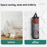 1-5PCS Kitchen Garbage Bag Storage Grocery Bag Holder Wall Mount Plastic Bag Holder Dispenser Hanging Storage Garbage Organizer - Image 2