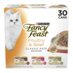 Purina Classic Collection Pate Wet Cat Food Poultry Beef 3 oz Cans 30 Pack